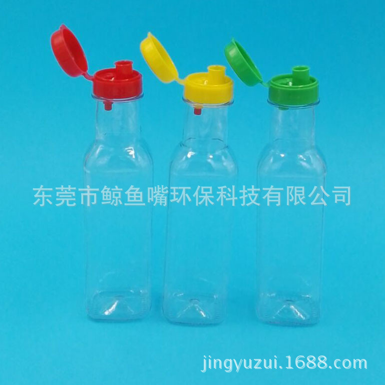 27mm口徑500ML方形pet塑料瓶 500ml塑料瓶 香油瓶